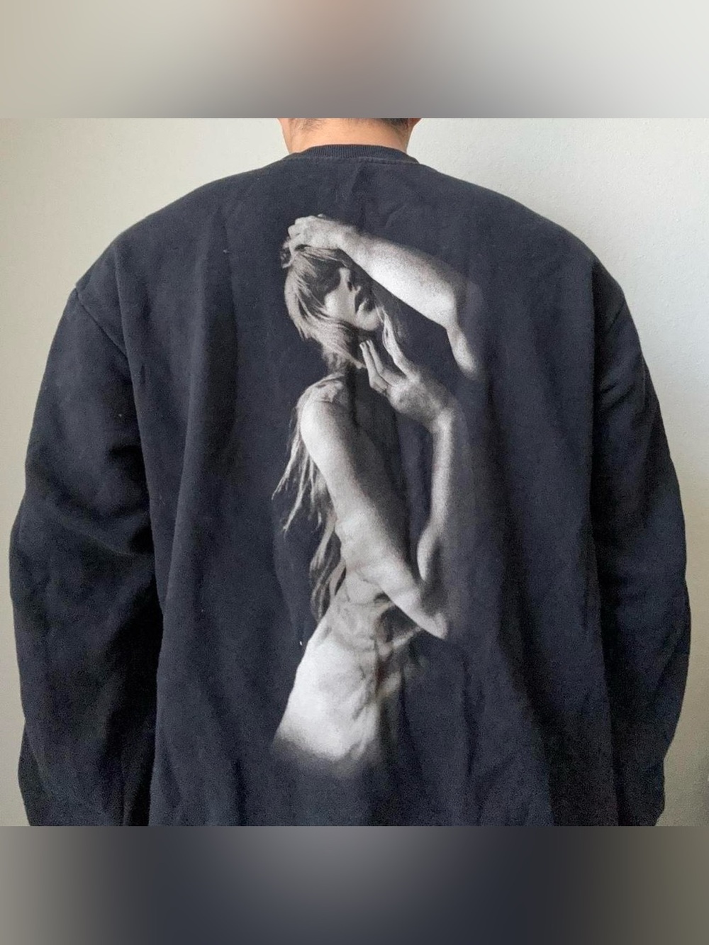 Taylor Swift "The Tortured Poets Department" Band Graphics Black Sweatshirt